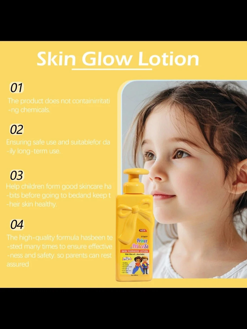 Kids Skin Fairness Lotion - Yellow